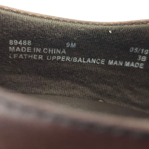 Clarks Partridge Block Heel Shoes Womens Size 9 Comfort Brown Leather Slip On - Picture 9 of 16